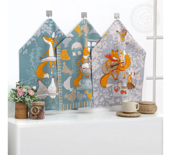 Набор полотенец из рогожки АртДизайн Кумушка