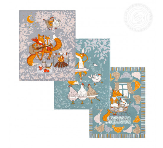 Набор полотенец из рогожки АртДизайн Кумушка