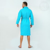 Халат с воротником АртДизайн Банный цвет бирюзовый