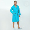Халат с воротником АртДизайн Банный цвет бирюзовый