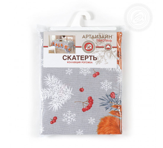Скатерть столовая рогожка АртДизайн София Бельчата