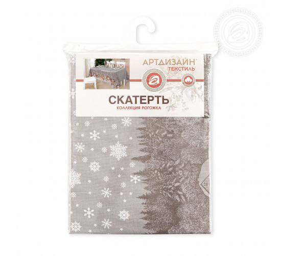 Скатерть столовая рогожка АртДизайн Музыка зимы